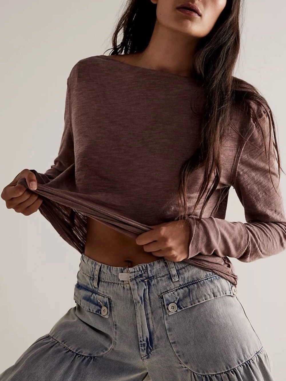 Free People We The Free Kimmi Long Sleeve Top